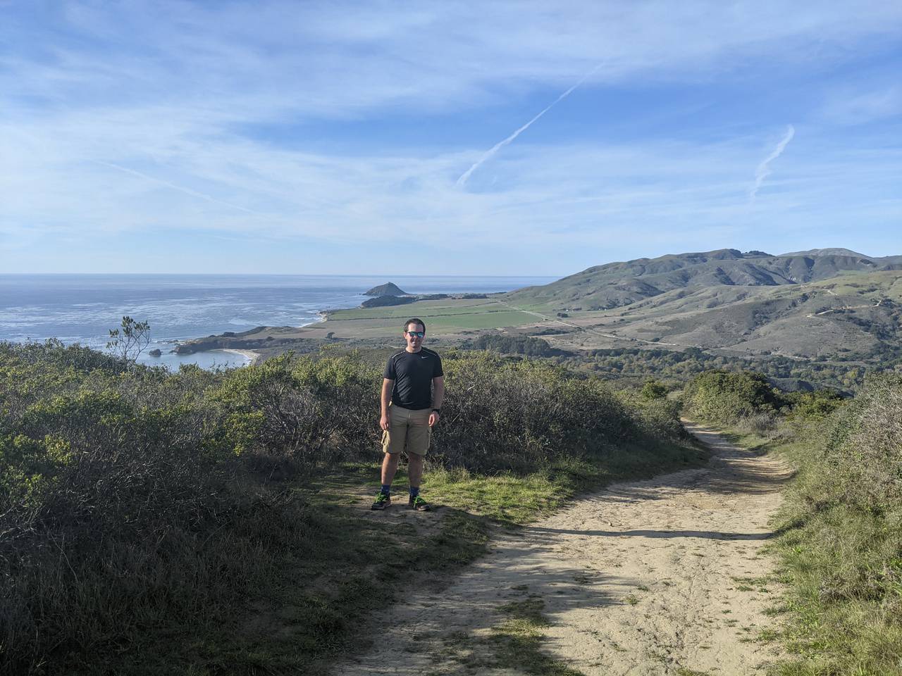 Top of the hill at Andrew Molera State Park