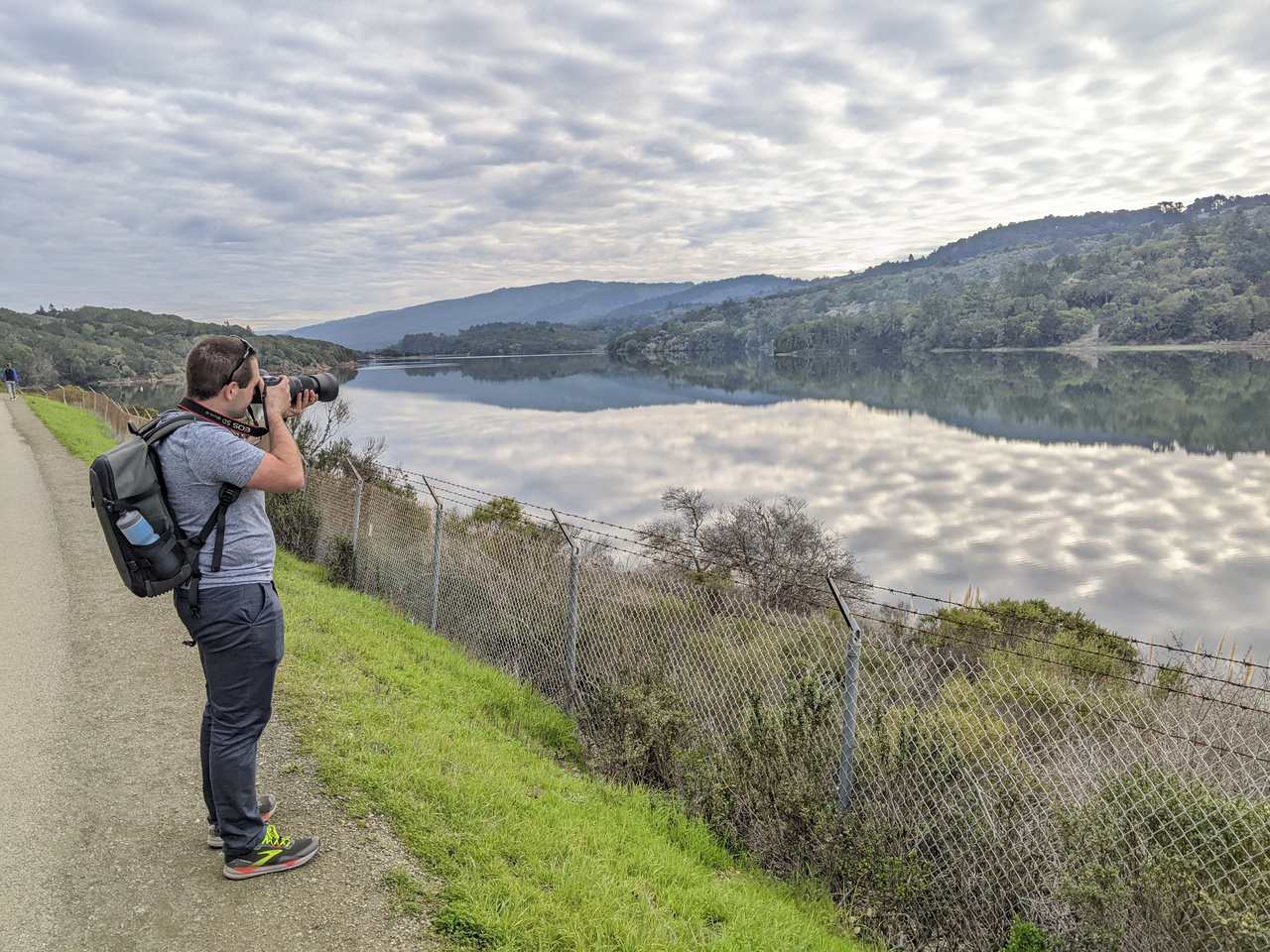 Andrew at Crystal Springs Reservoir