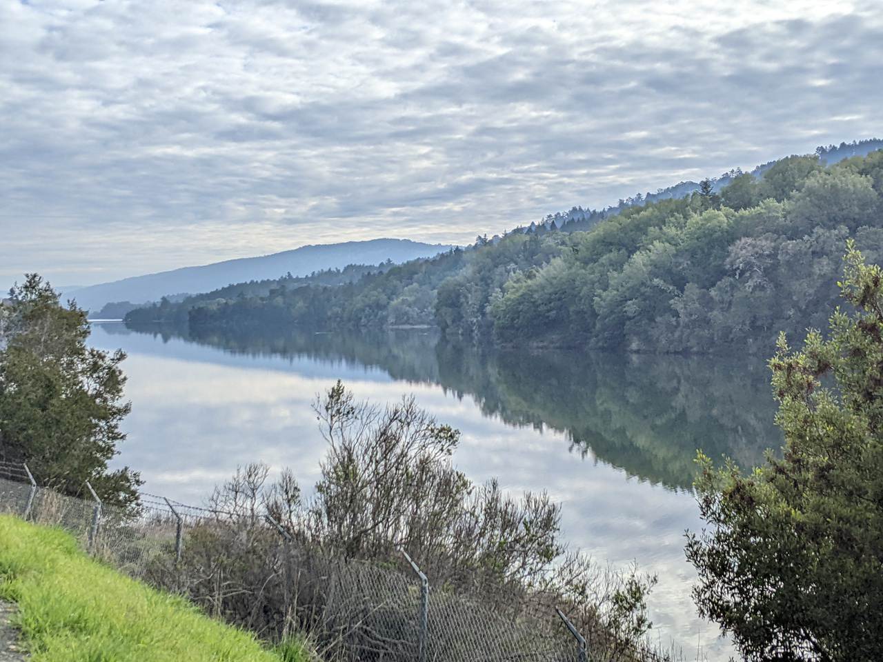 Pretty view at Crystal Springs Reservoir