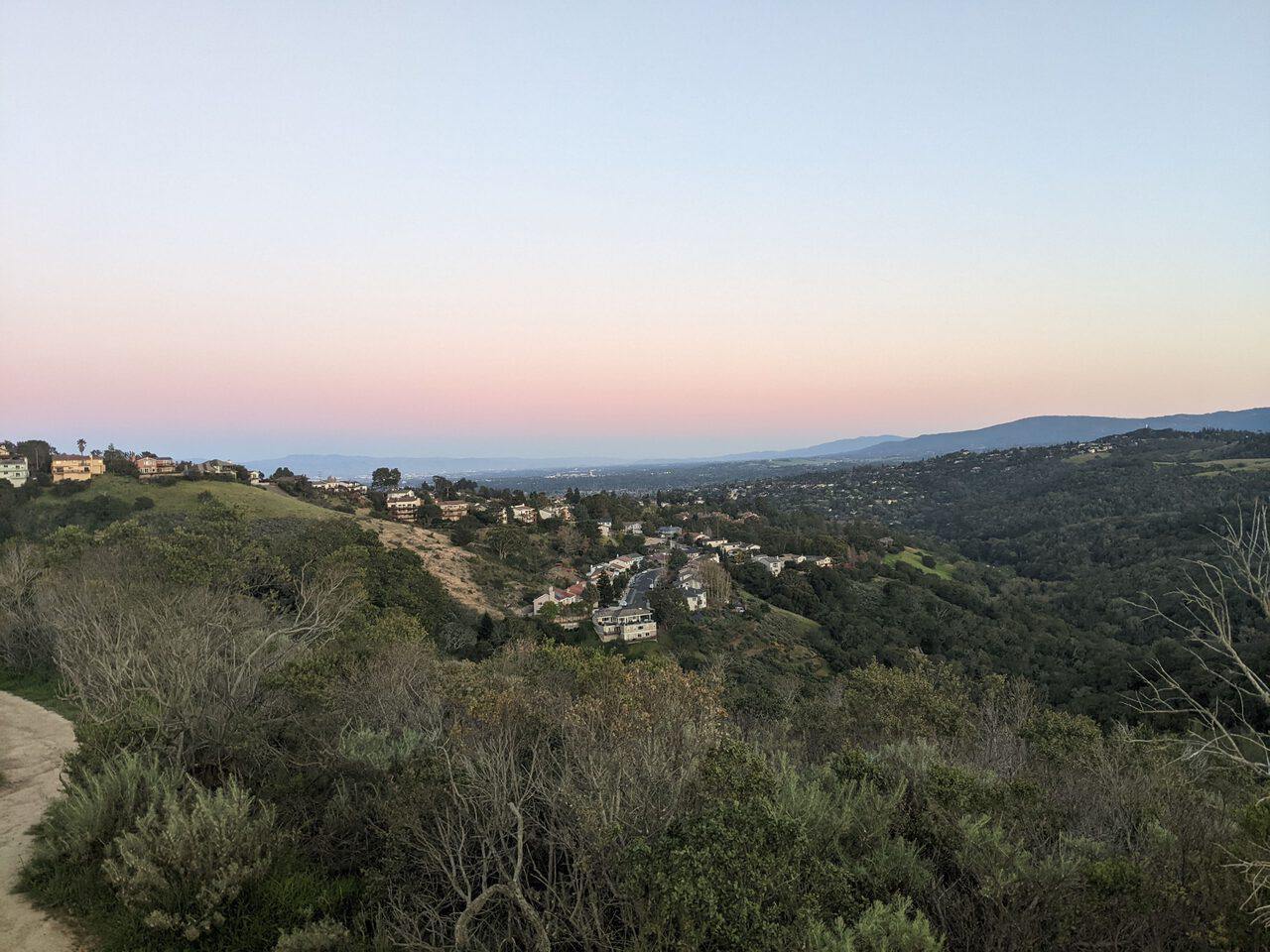 Top of the Dusky Footed Wood Rat Trail at Pulgas Ridge Open Space Preserve